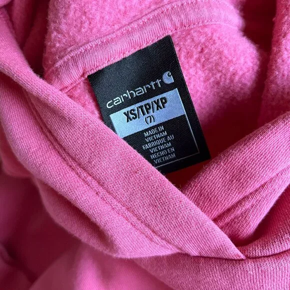 Carhartt pink logo hoodie 7 - Picture 2 of 12